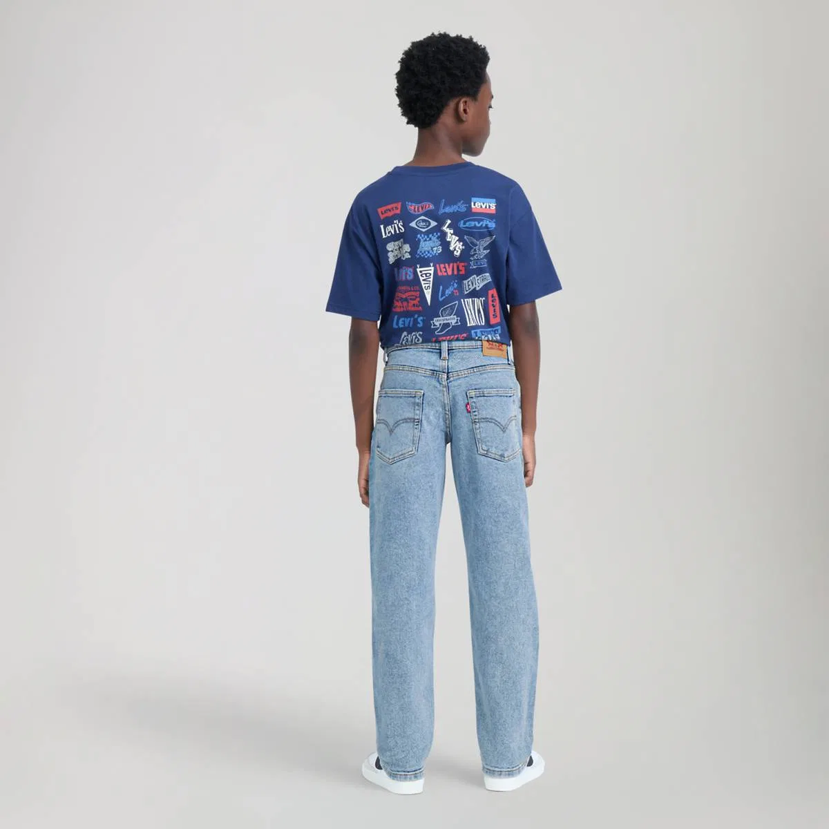 свободные прямые джинсы 565, большие размеры для мальчиков 8-20 Levi's, Alanis - Blue — фото 3