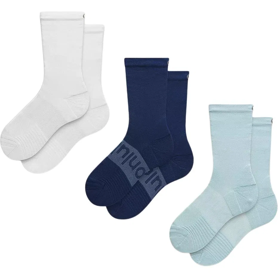 Детские носки-гольфы набор из 3 пар Lululemon, Foam Cloud Blue/Club Blue/White