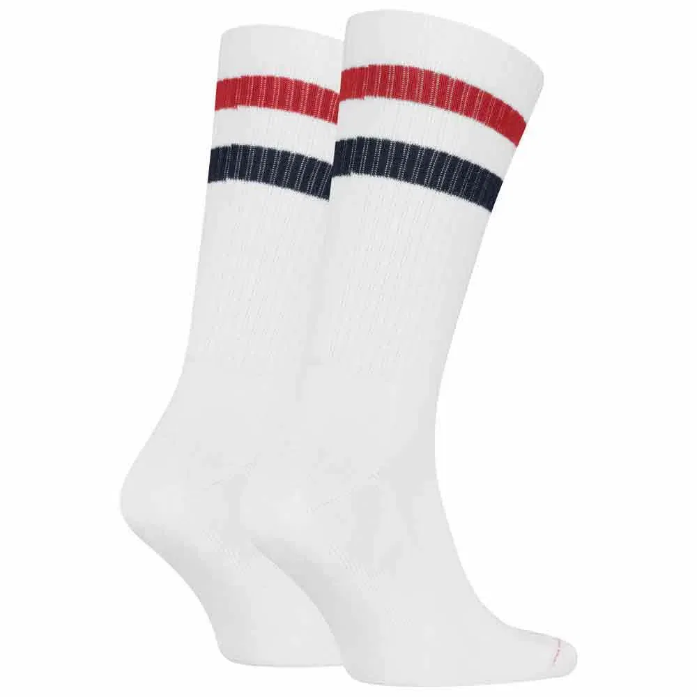 Женские носки с поддержкой свода стопы Sport Stripe Levi's, White — фото 2