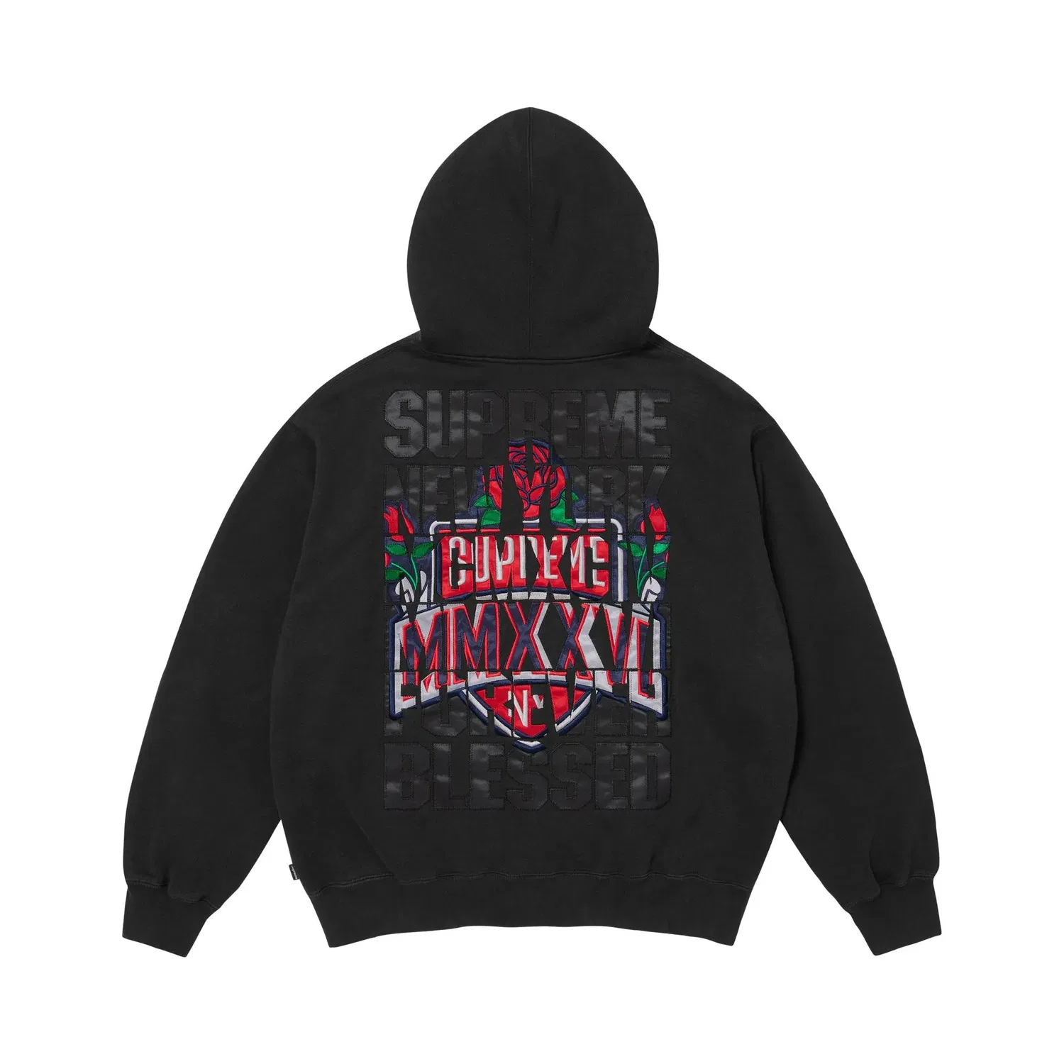 Свитшот с принтом Blessed Appliqué Supreme, Black — фото 2