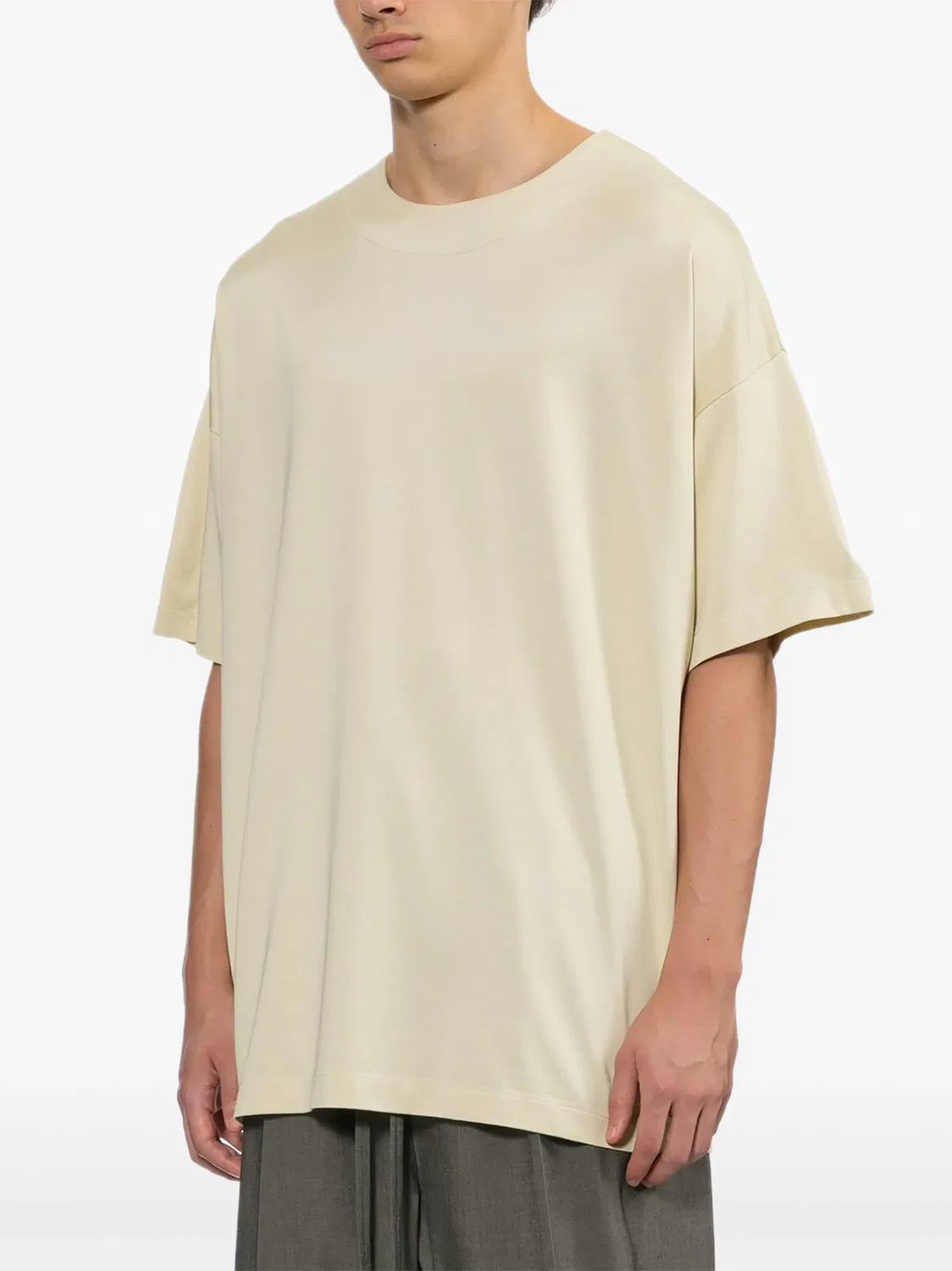 Футболка Clean Neck Fear Of God, нейтральные цвета — фото 3