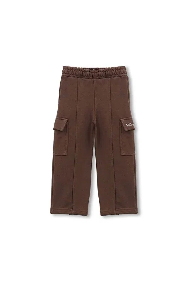 Детские спортивные штаны для девочек с карманами Matchy Matchy, Brown
