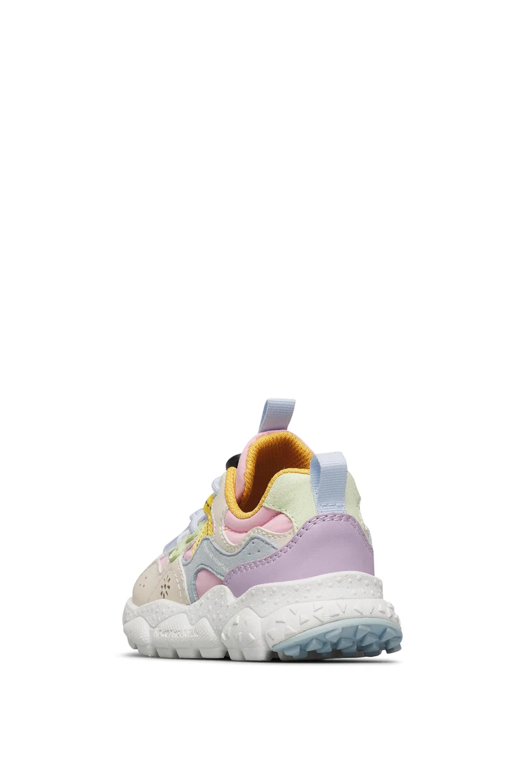Детские кроссовки для девочек из экокожи и технической ткани Yamano 3 Junior Naturino, Rosa Celeste Bianco — фото 4