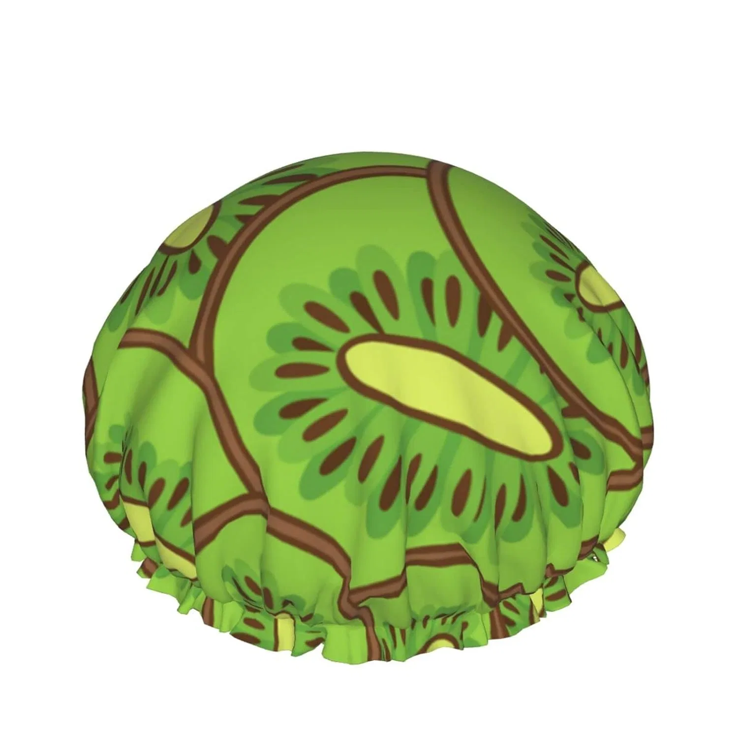 Шапочка для душа Kiwi Pattern, ButxeT, Reusable, Elastic, Waterproof, Green