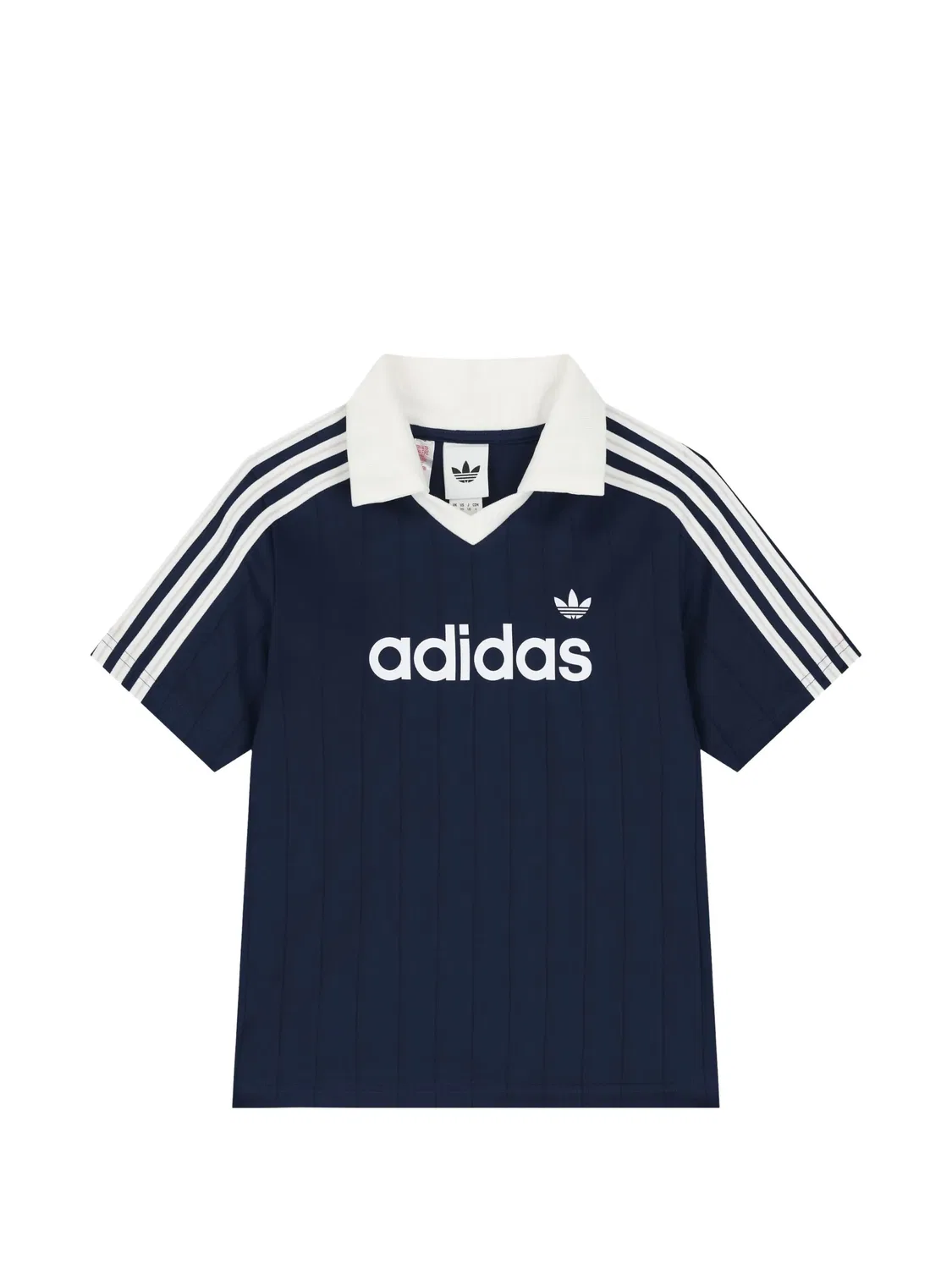 Спортивный костюм в тонкую полоску с логотипом Adidas Kids, синий — фото 3
