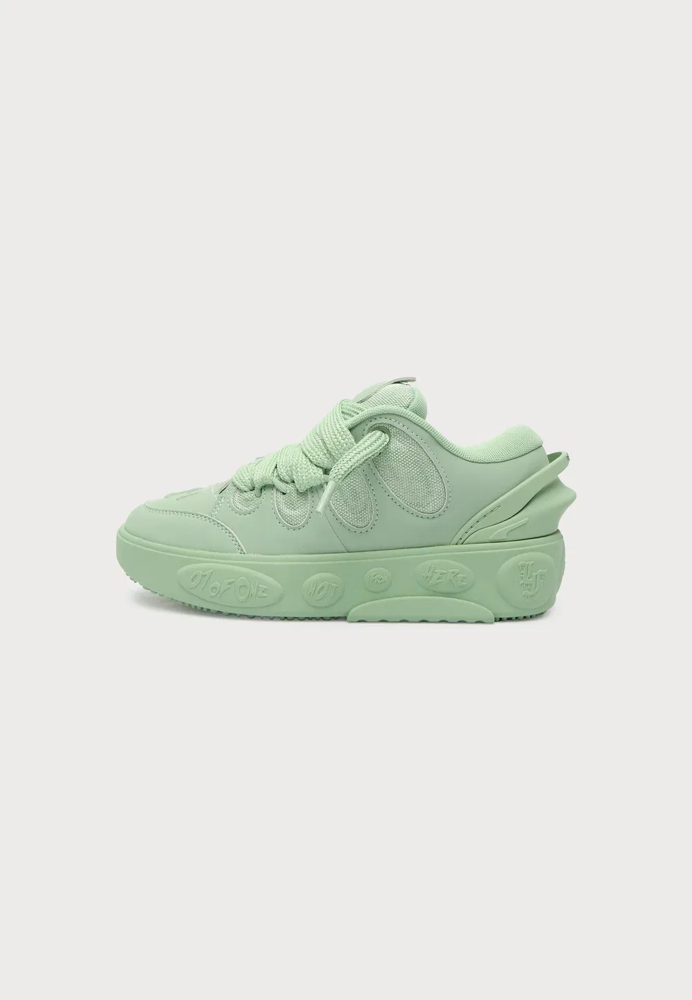La France Jr унисекс - баскетбольные кроссовки Puma, Pure Green/Gray Sky