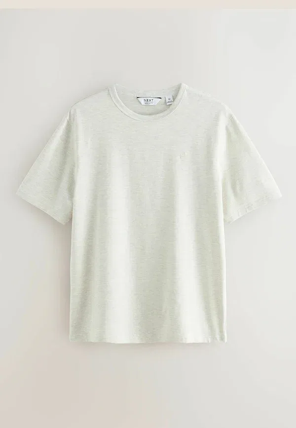 Футболка хлопок Trident T-shirt 4 Pack Next, White, Stone, Neutral Marl, белый/черный — фото 3