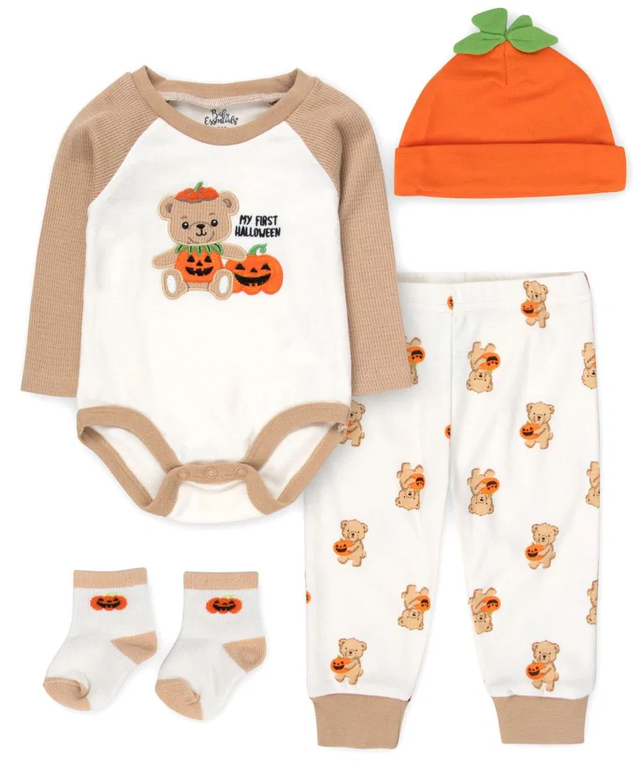 Комплект из 4 предметов для малыша My First Halloween Bear Baby Essentials, Beige Khaki