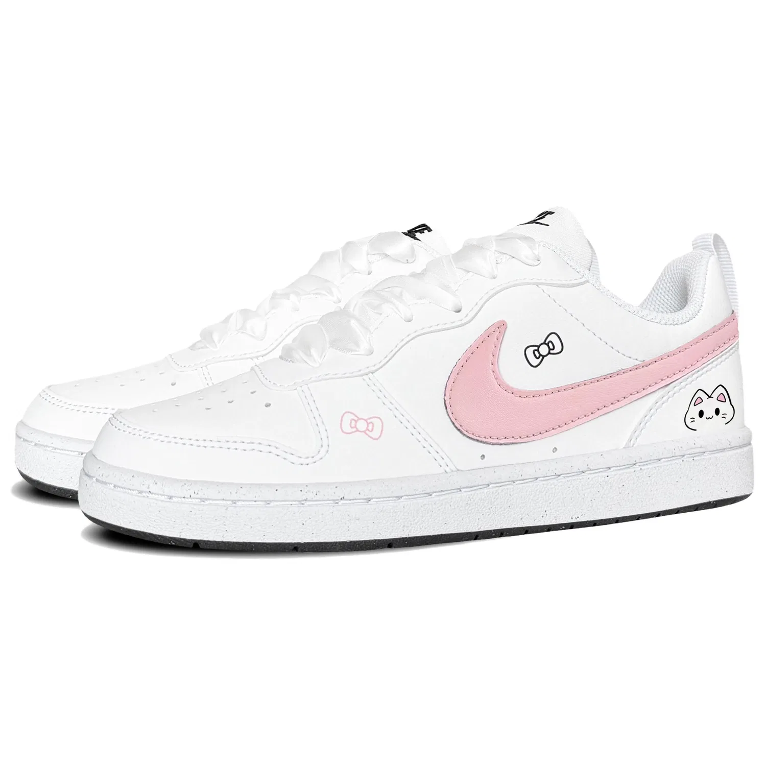 Детские кроссовки для скейтбординга с низким верхом Court Borough 2, Nike, Pink — фото 4