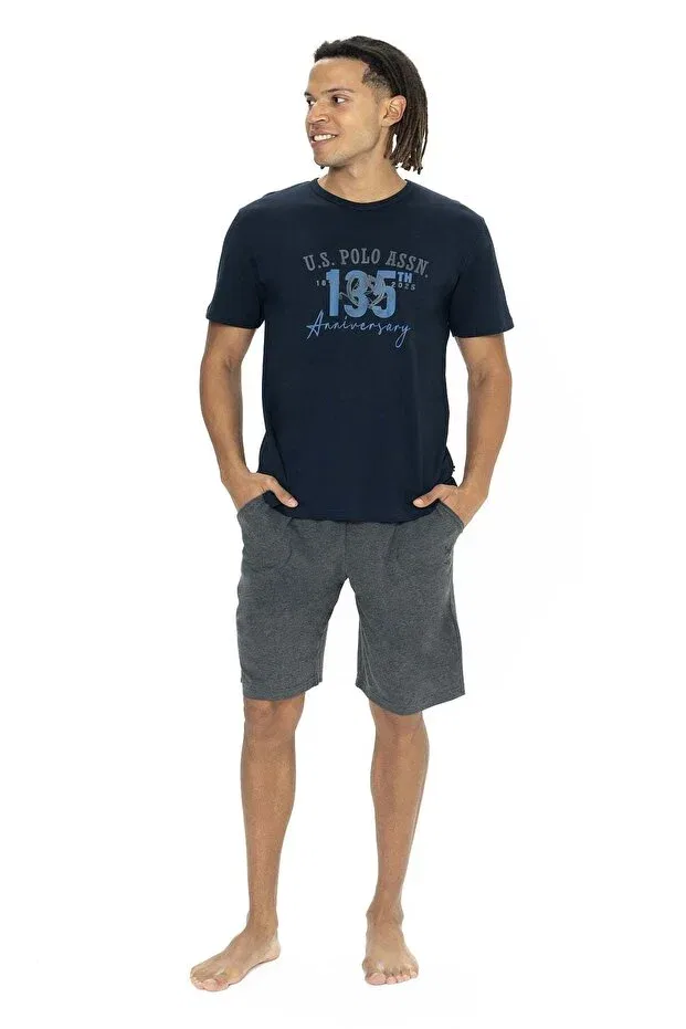 Мужской комплект пижамы с принтом U.S. Polo Assn., Navy Blue