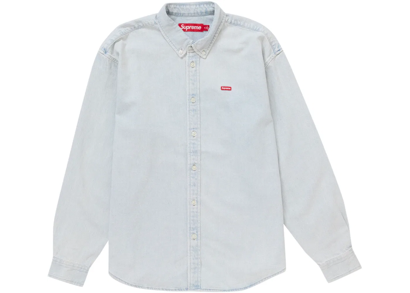 Мужская рубашка с принтом Shirt Supreme, Washed Denim