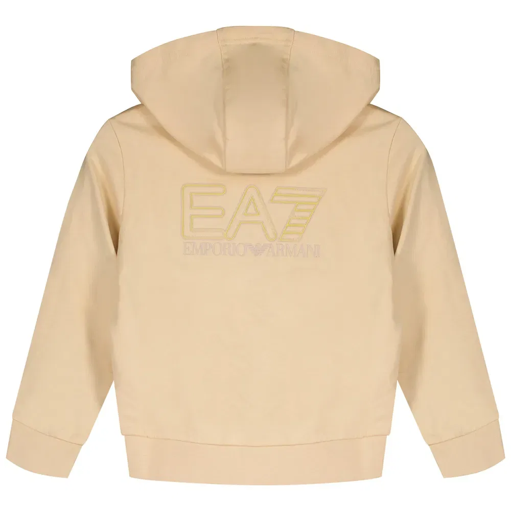 Детский спортивный костюм для мальчиков из хлопка EA7 EMPORIO ARMANI, Black — фото 4