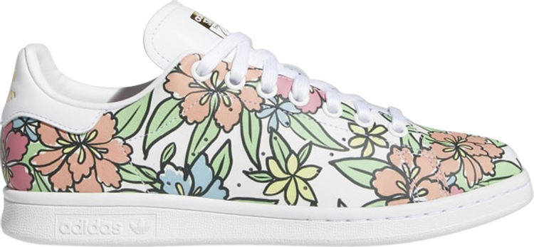 Кроссовки Adidas Wmns Stan Smith 'All-Over Floral Print', многоцветный - фото