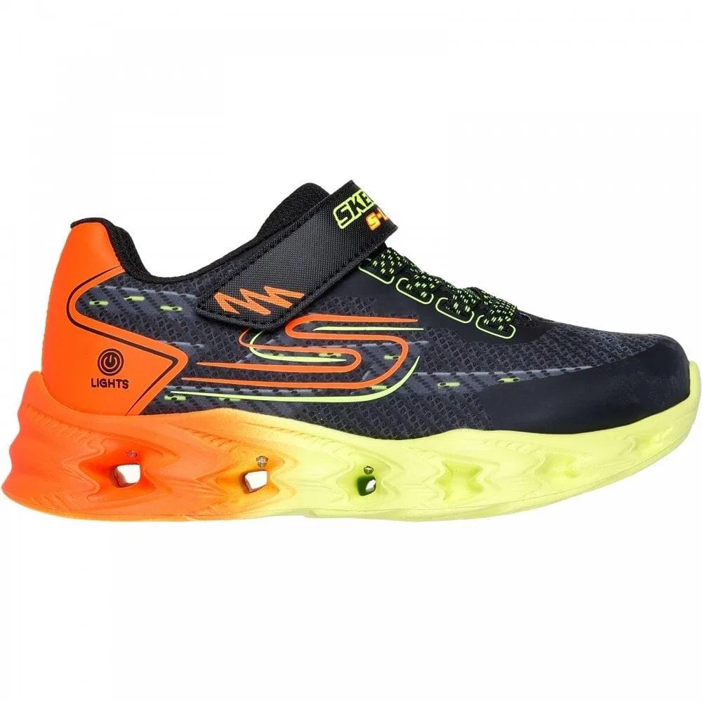 Детские кроссовки с липучкой Vortex 2.0 Quantroid Skechers, Schwarz — фото 2