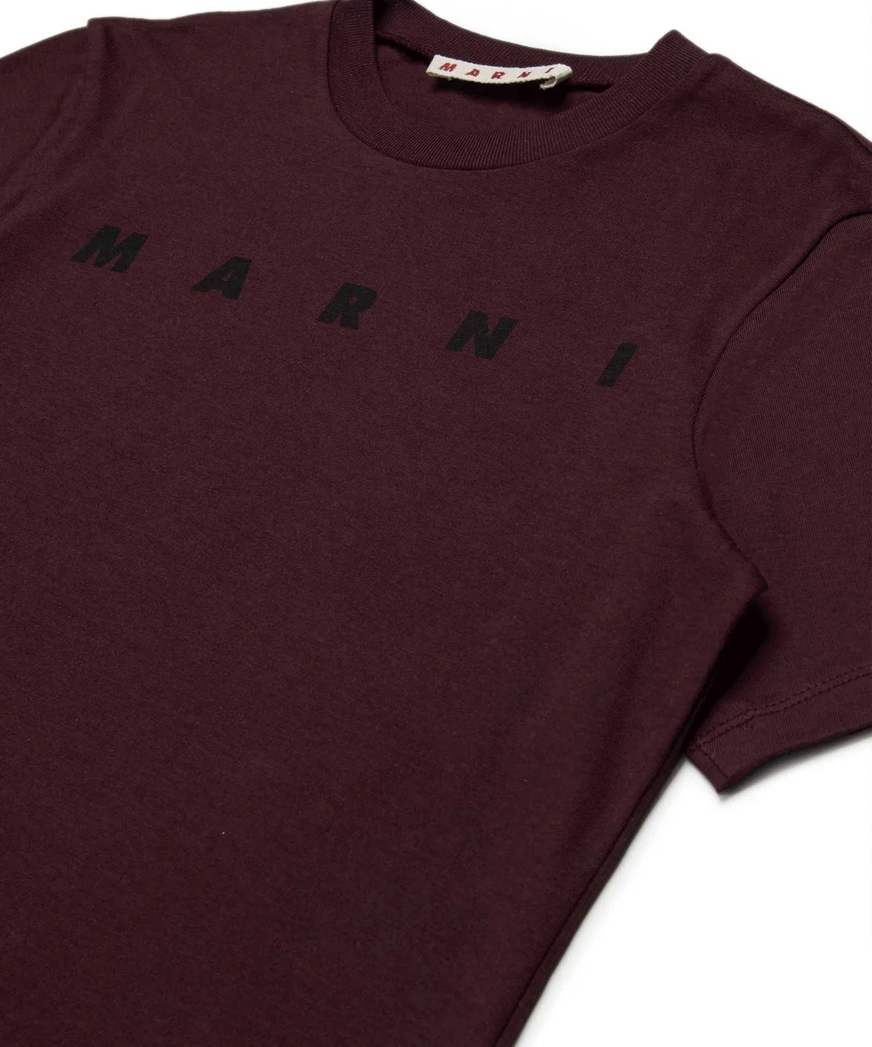 Детская футболка с коротким рукавом с логотипом MARNI, Коричневый — фото 3