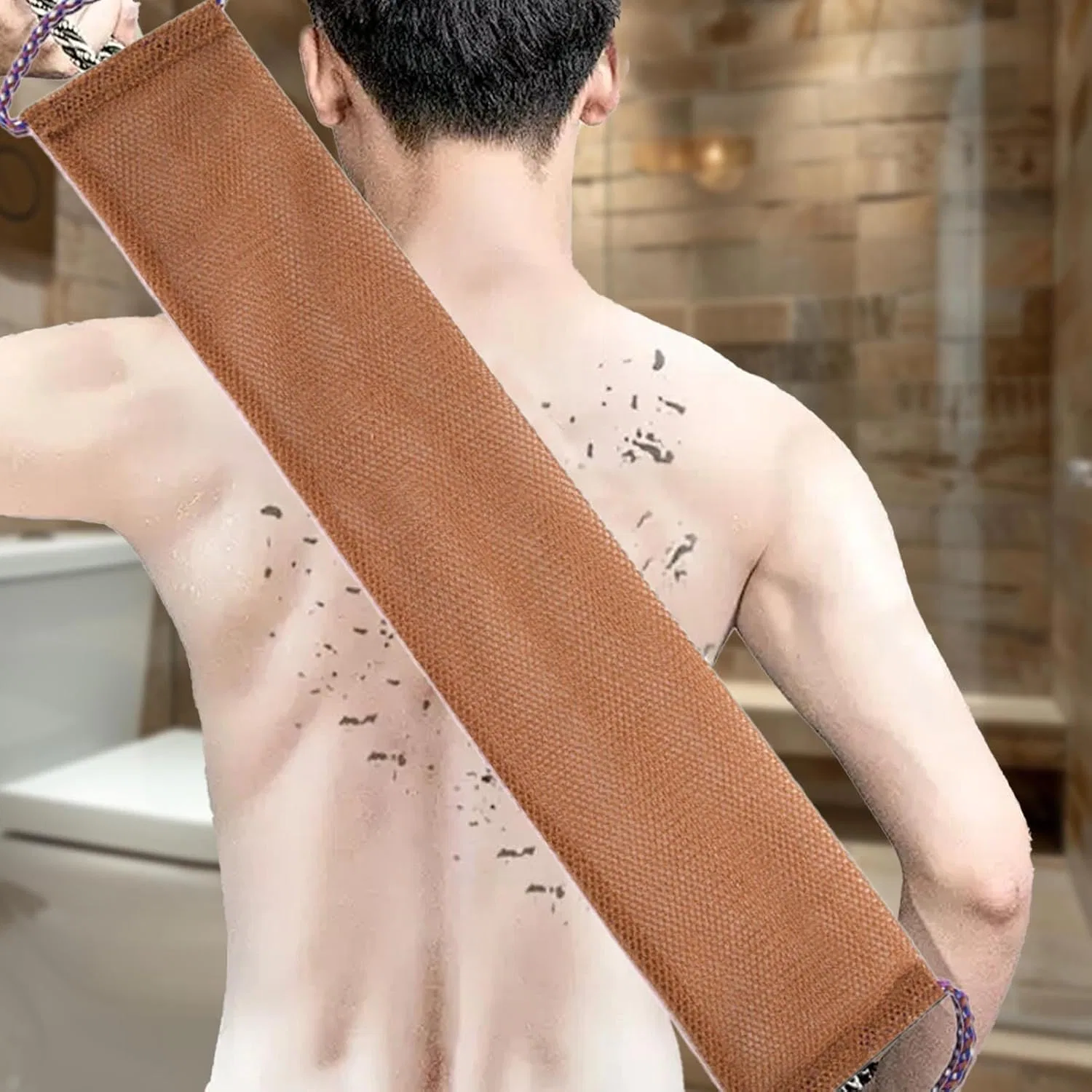 Мочалка для спины Body Exfoliating Towel, Generisch, Brown — фото 2