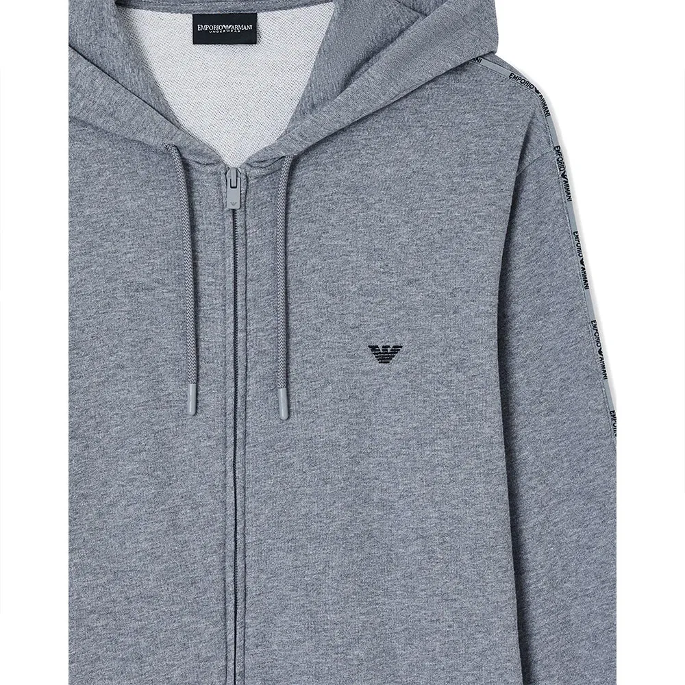 Худи на молнии Emporio Armani, серый — фото 2