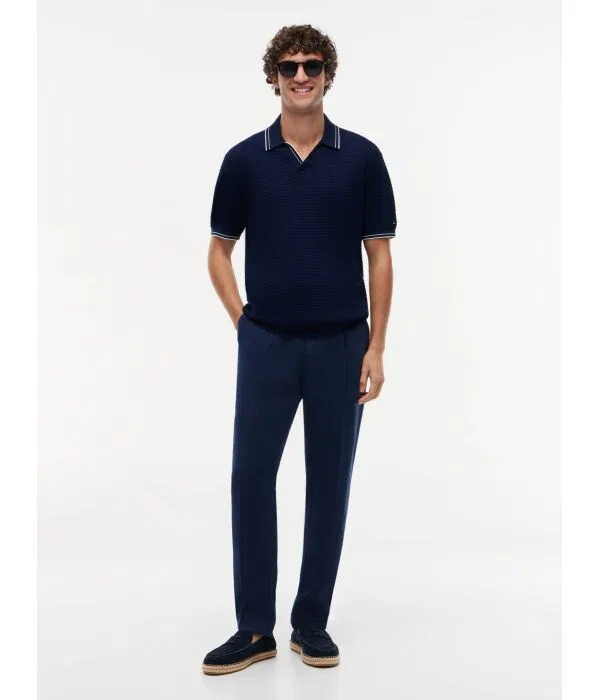 Мужское поло Regular Fit Tommy Hilfiger, Blu Marino — фото 2