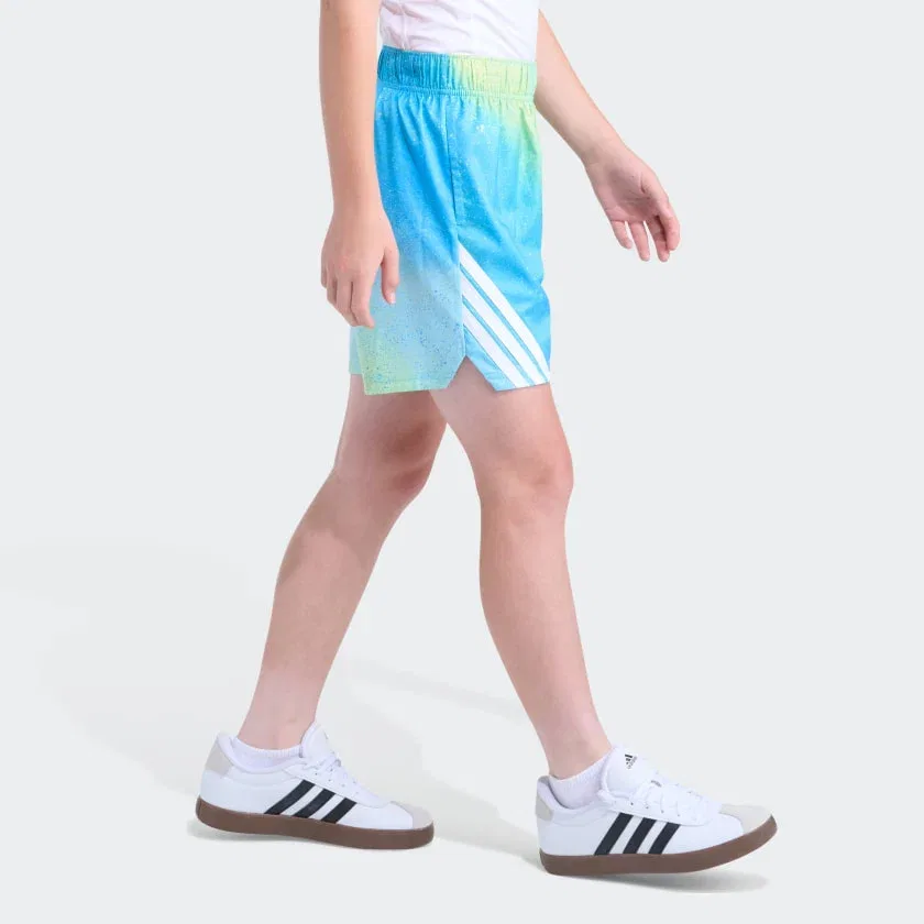 Детские шорты с принтом AOP Woven Crazy Lite Short 26 adidas, Lucid Aquamarine — фото 3