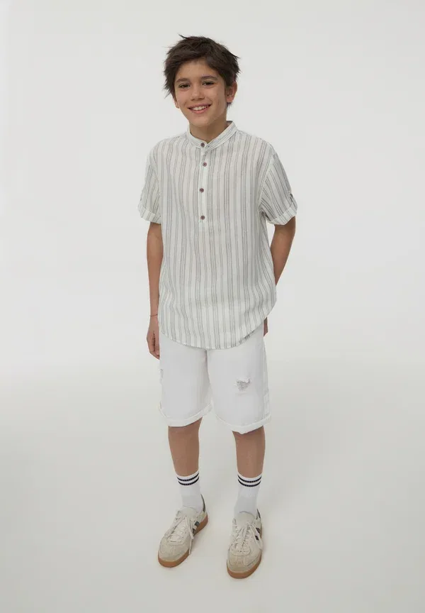 Футболка поло с полосками Shirt Terranova, Bianco Lana, белый