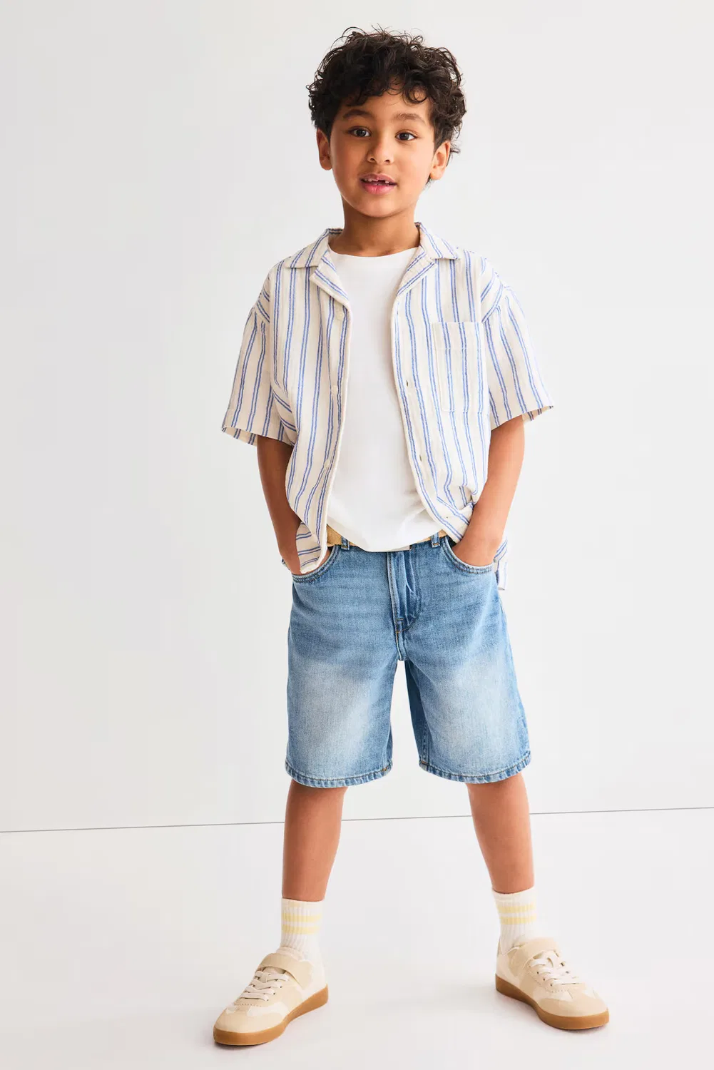 Джинсовые шорты свободного кроя H&M, Helles Denimblau — фото 2