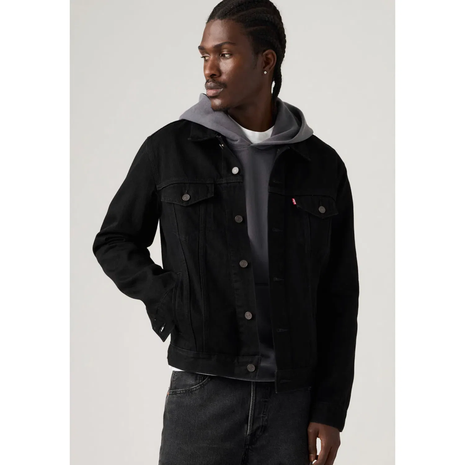 Мужская джинсовая куртка Trucker Jacket Levi's, Dark Blue — фото 2