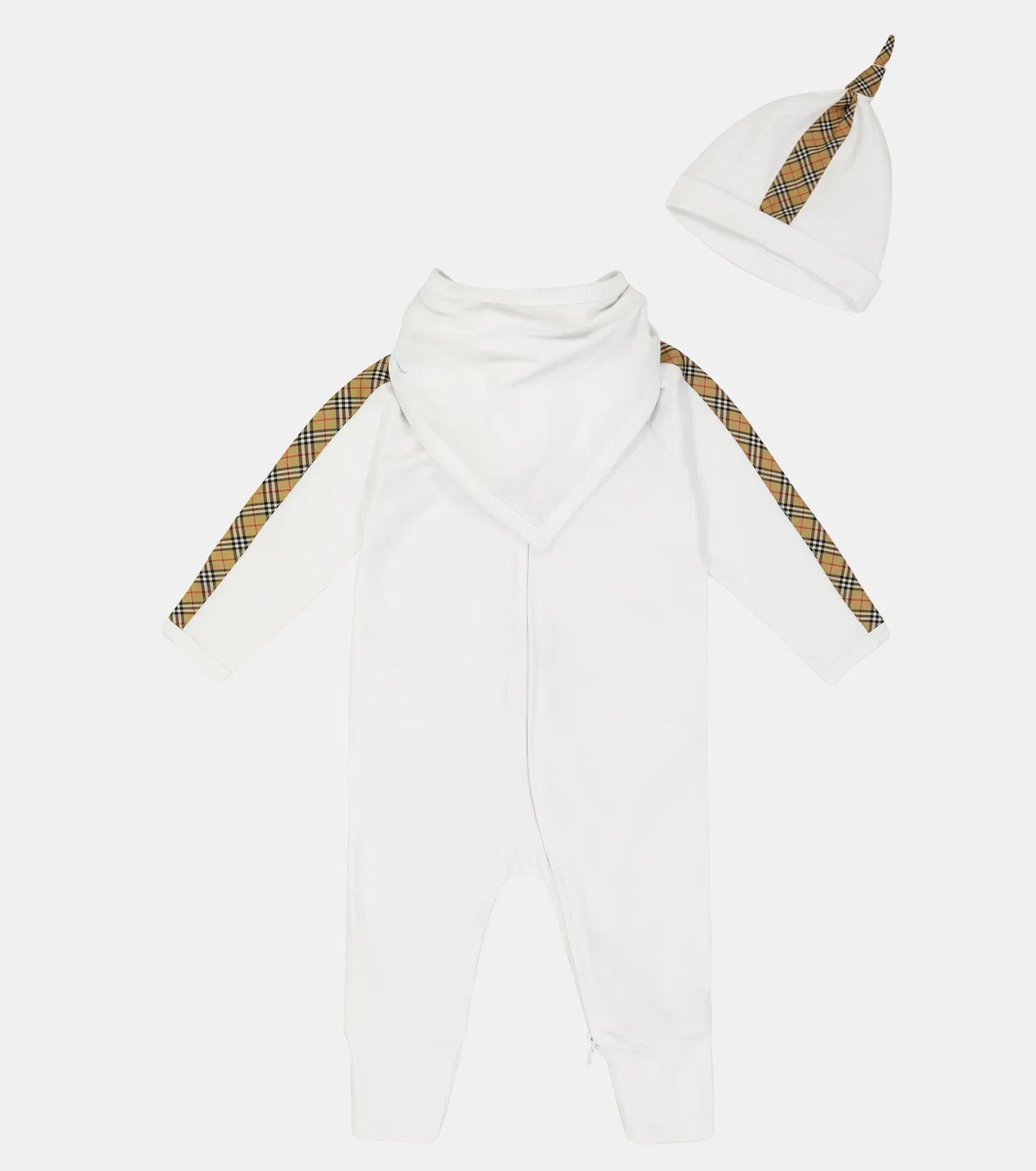 Комплект для малыша с длинным рукавом Burberry Kids, белый — фото 2