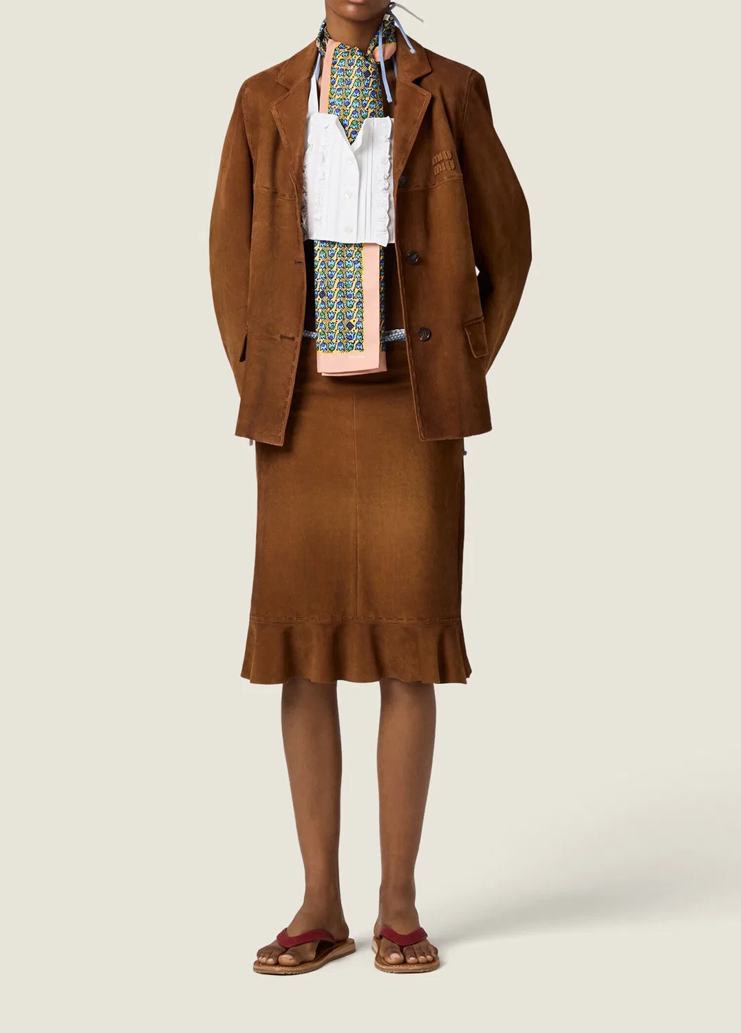 Блуза-топ Miu Miu, white — фото 2