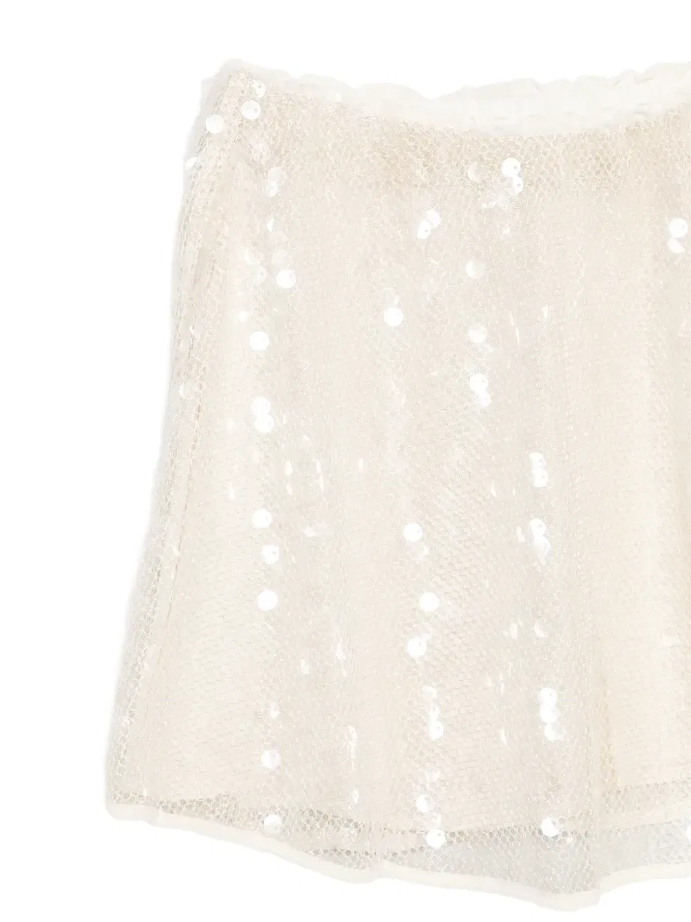 Мини-юбка, украшенная пайетками Stella McCartney Kids, бежевый — фото 3