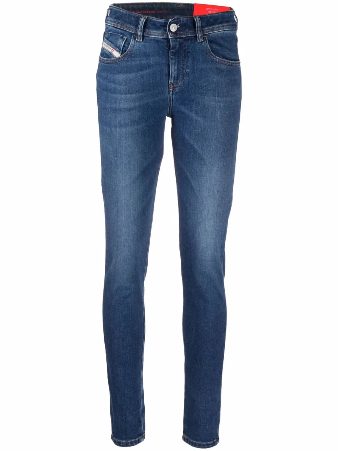 Джинсы Super-Skinny Slandy Diesel, средний синий