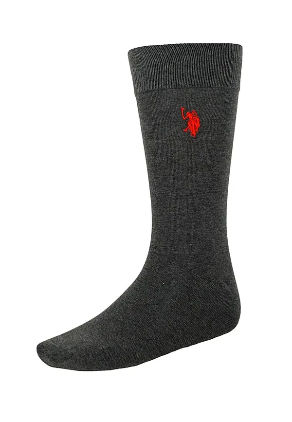 Носки 9 пар, хлопок, 9Er pack unisex, U.S. Polo Assn., антрацит, антрацит — фото 2