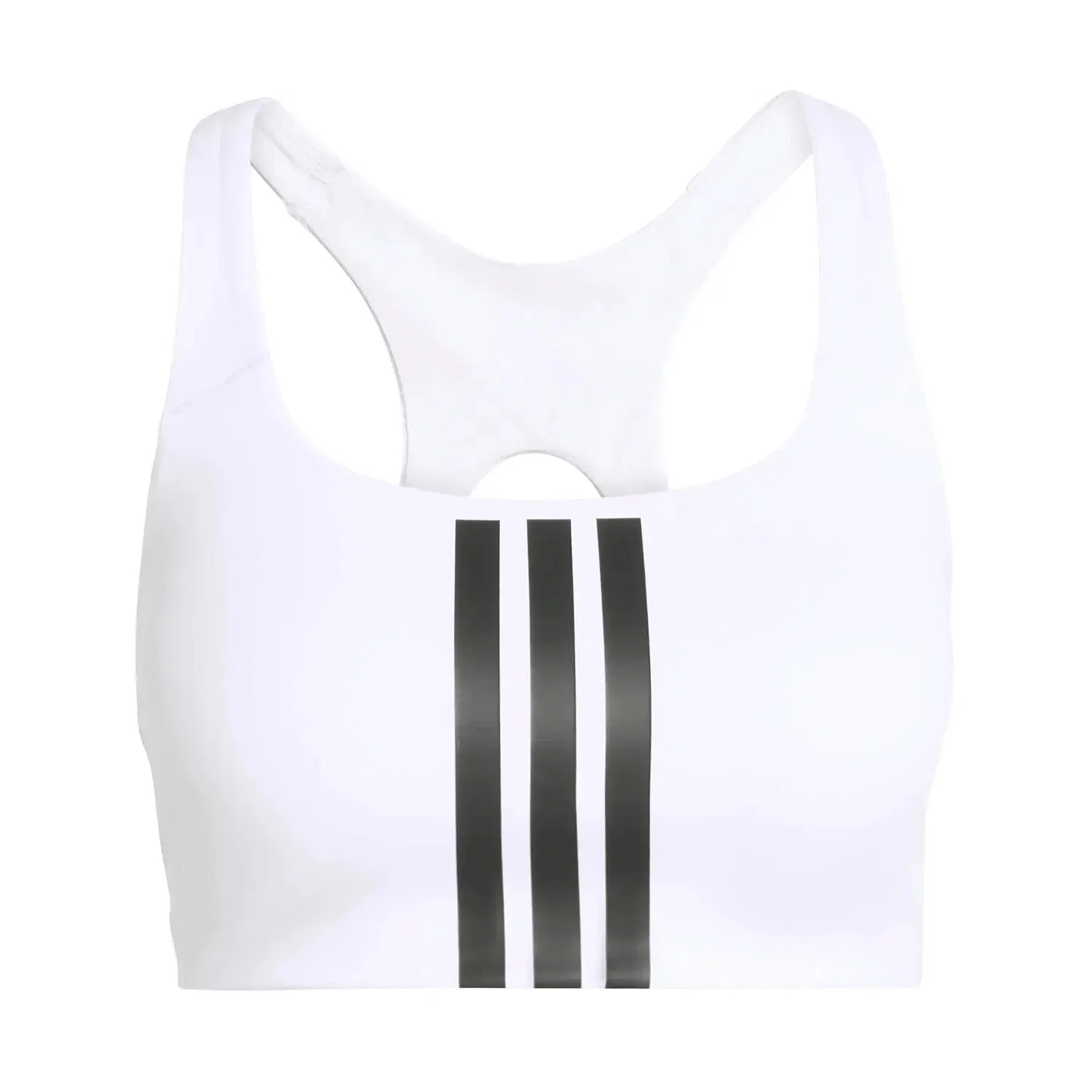 Женский спортивный бюстгальтер с 3 полосками Optime Workout, Adidas, Weiß Schwarz