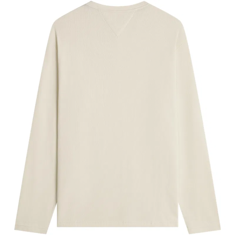 Мужская футболка с круглым вырезом Ivory White Z00 Tommy Hilfiger — фото 4