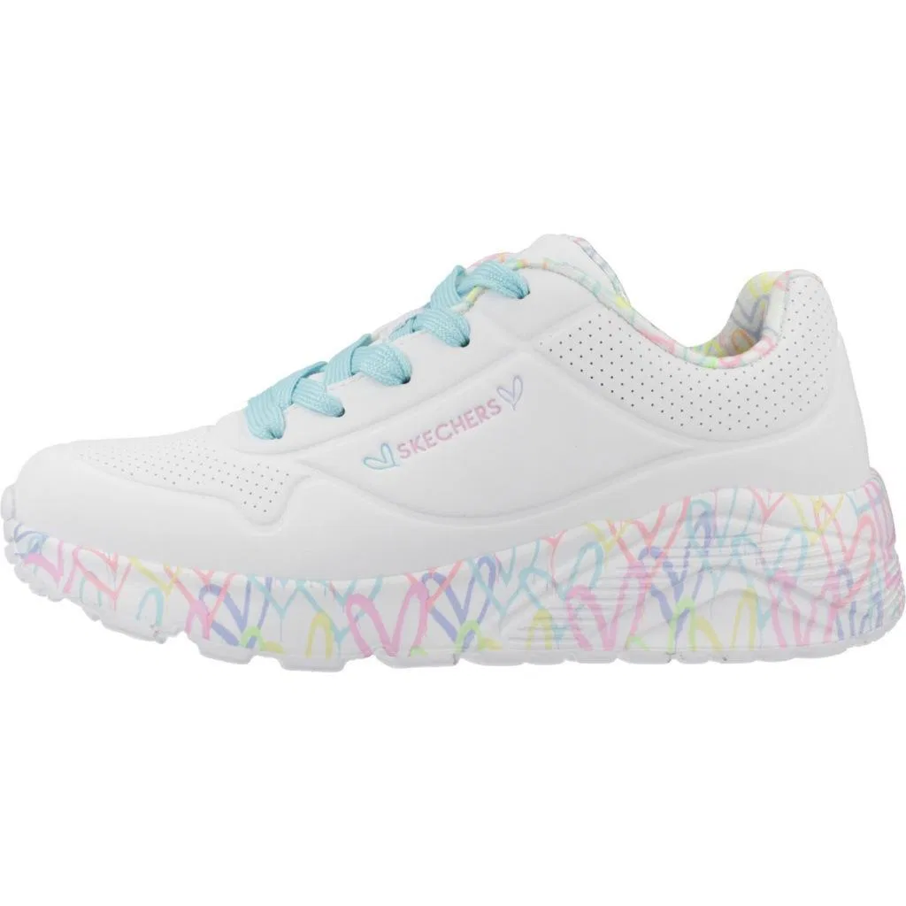 Детские кроссовки Skechers Uno Lite - Lovely Luv, Weiß — фото 2