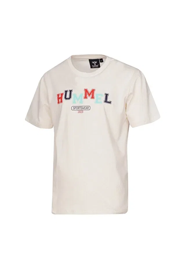 Детская футболка для мальчиков с принтом Hummel, Ecru