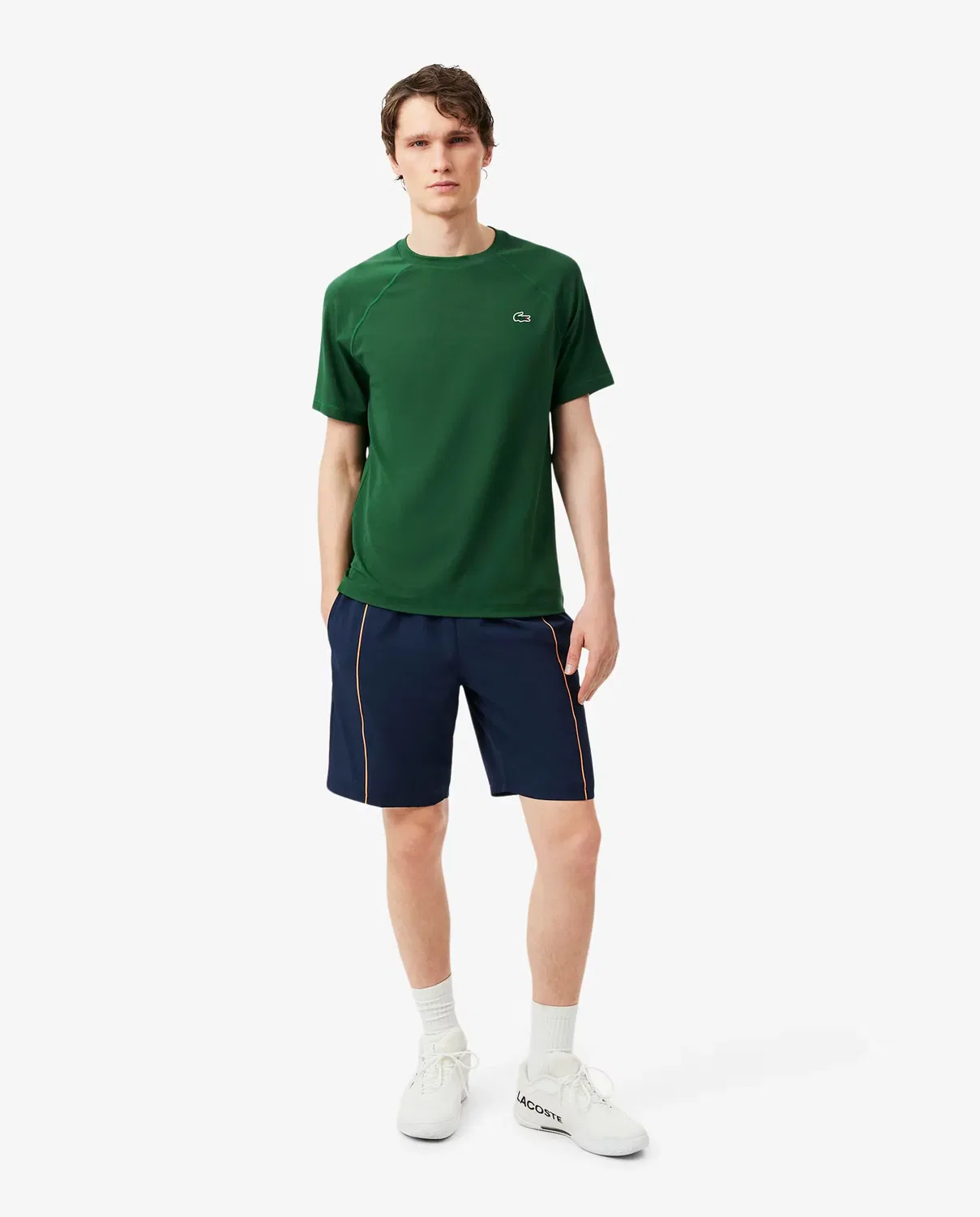 Мужские спортивные шорты из тафты с принтом Lacoste, Azul Marino