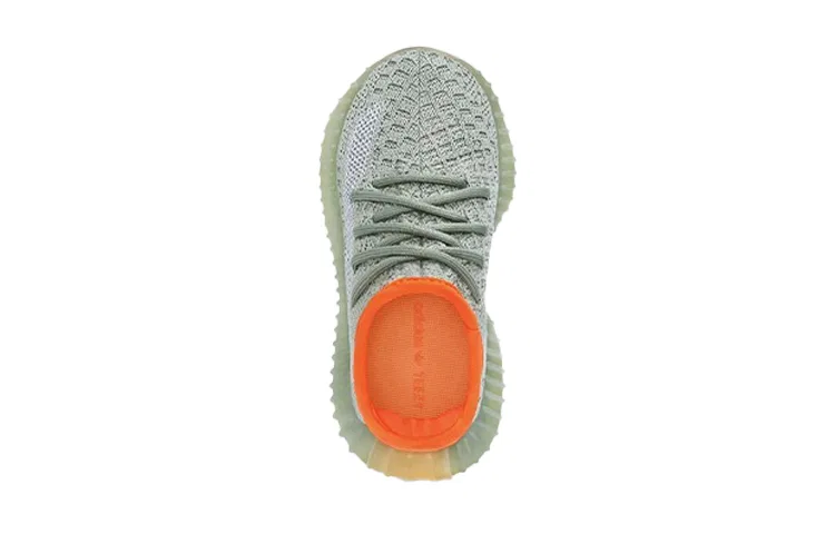 Детские кроссовки для малышей с принтом Yeezy Boost 350 V2 Desert Sage Adidas Originals, Green — фото 4