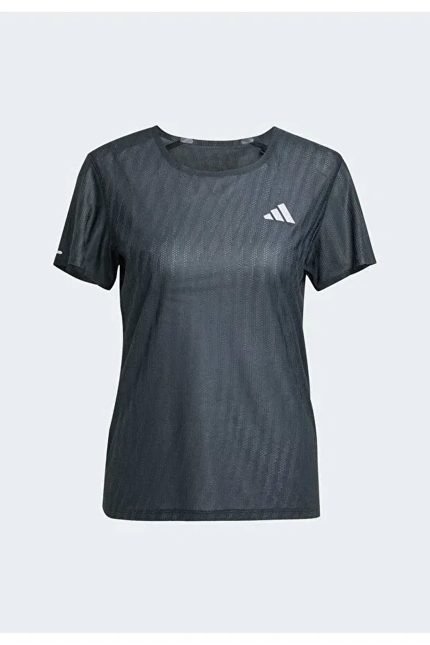 Женская футболка с полосками Adi365 running climacool+ t-shirt Adidas, Black / Grey Six — фото 4