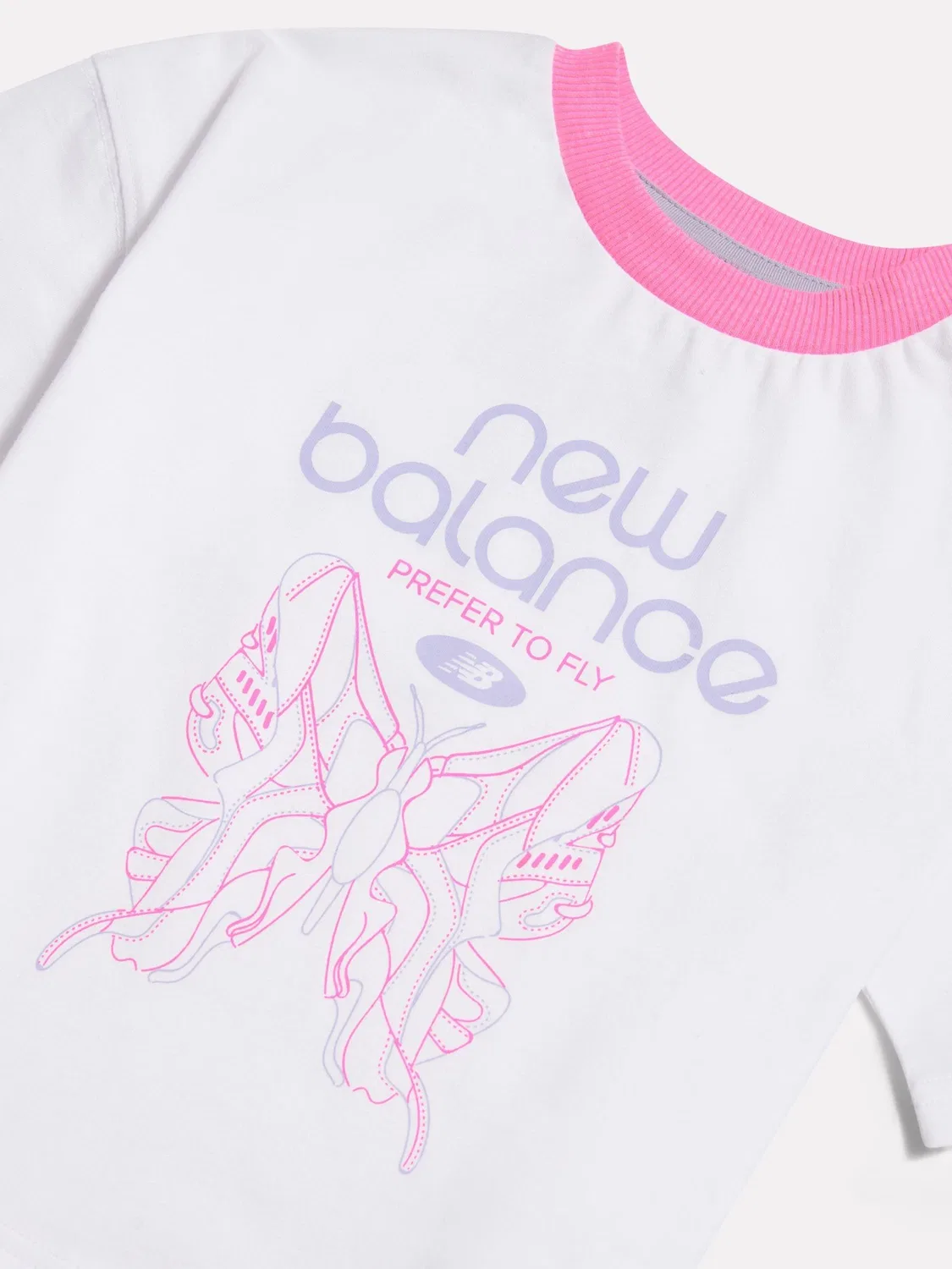 Футболка Prefer To Fly New Balance, белый — фото 3