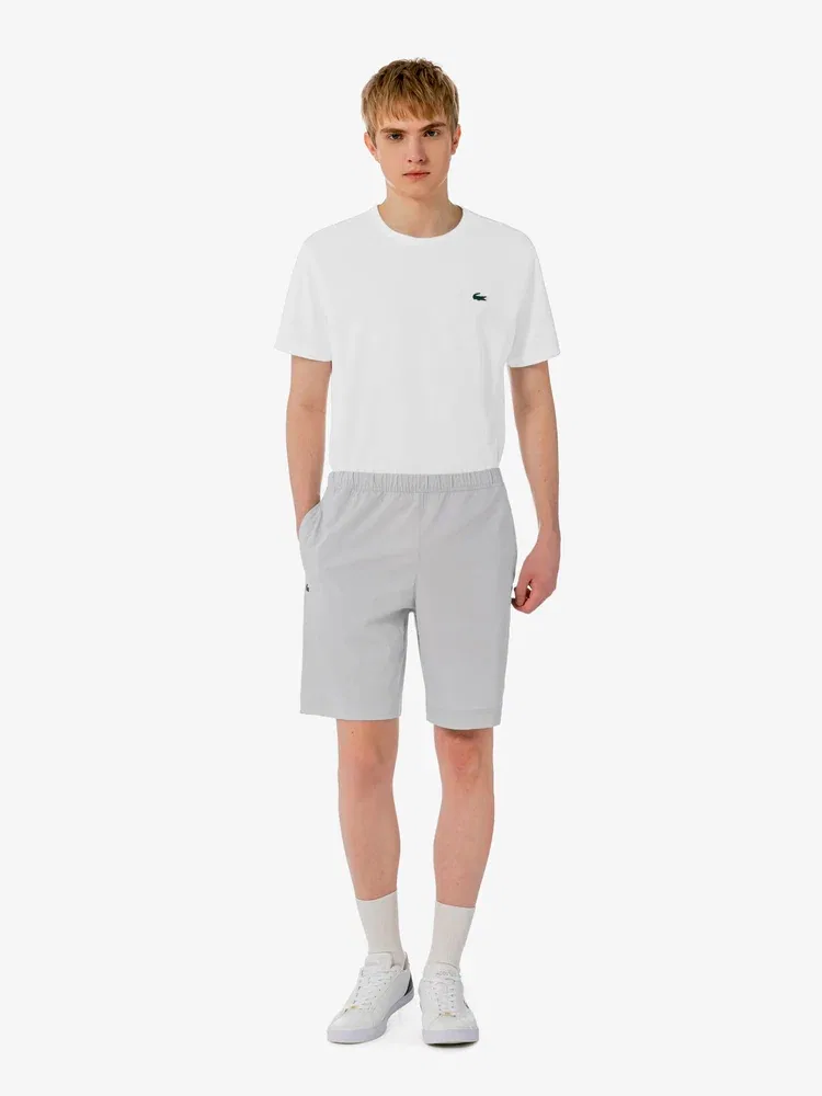 Шорты из стрейч-ткани, модель GH334E LACOSTE, Silver — фото 4