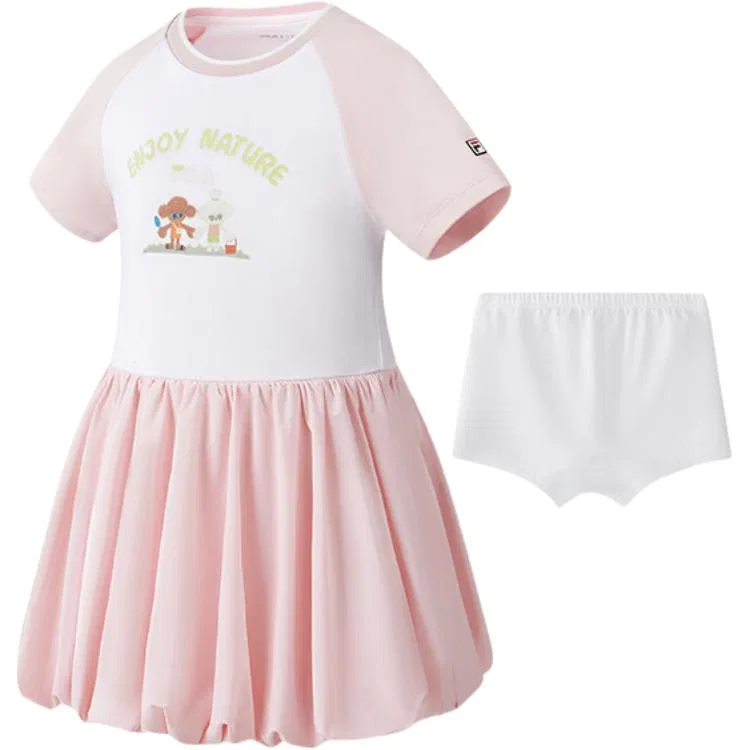 Детское платье для девочек с круглым вырезом Pre School Dresses Crew Neck FILA KIDS