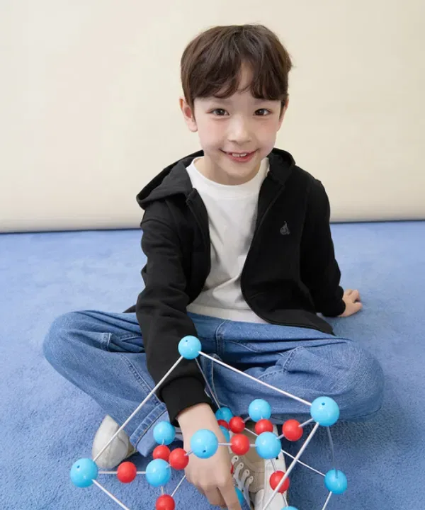 Худи на молнии, Essential, Beanpole Kids, черный