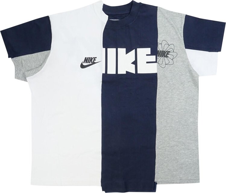 

Футболка Nike x Sacai Hybrid T-Shirt 'Canyon Gold/Obsidian', серый