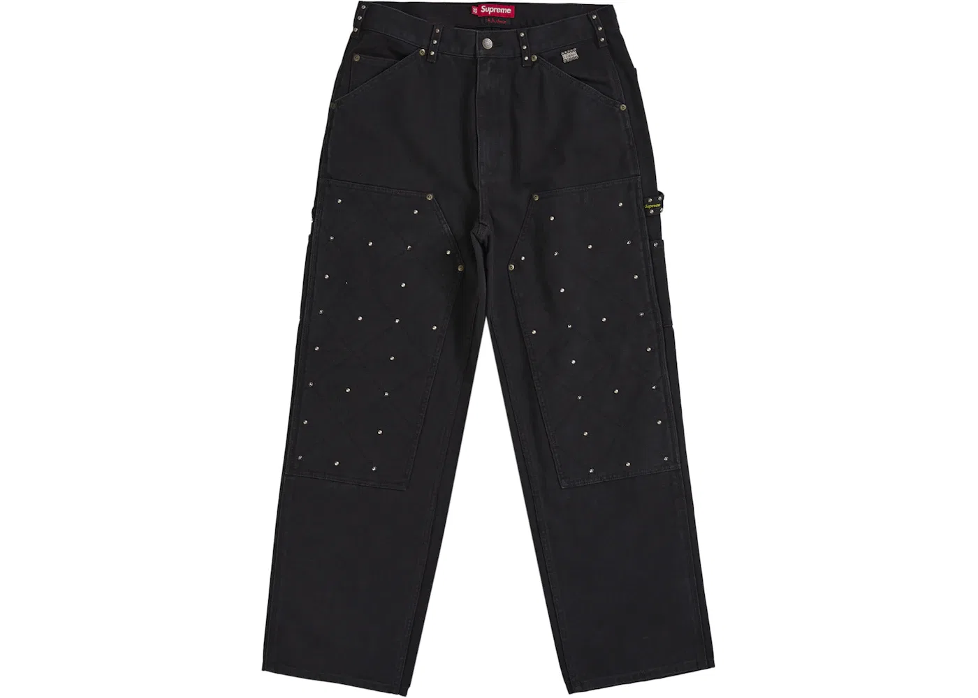 Мужские стеганые брюки с двойным коленом модель Pant Supreme, Black