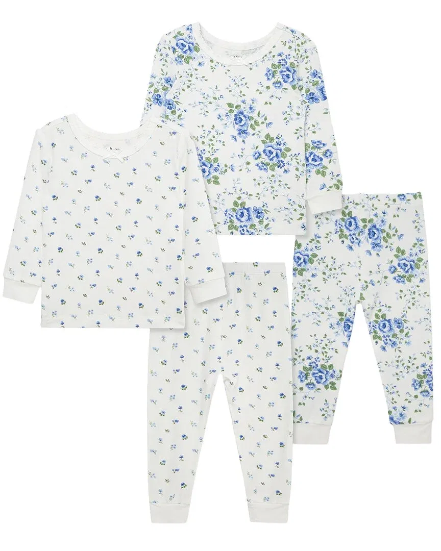 Детский комплект пижамы из бамбука Little Me Toile, синий