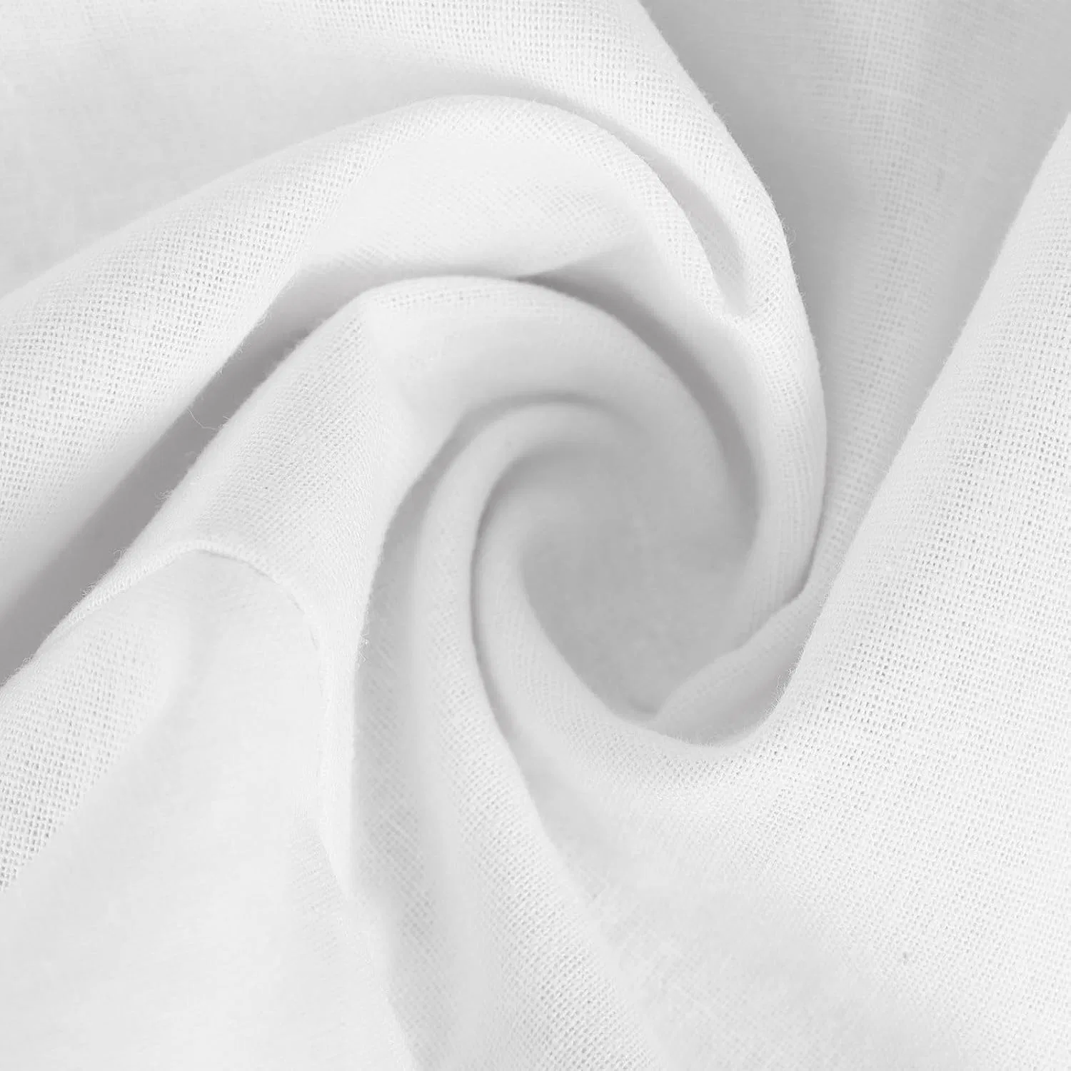 Женское летнее платье-рубашка с воротником, свободное, на пуговицах, White — фото 4