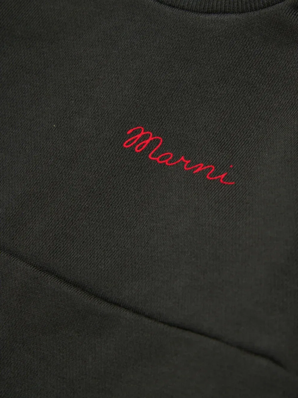 Платье с вышитым логотипом Marni Kids, черный — фото 4