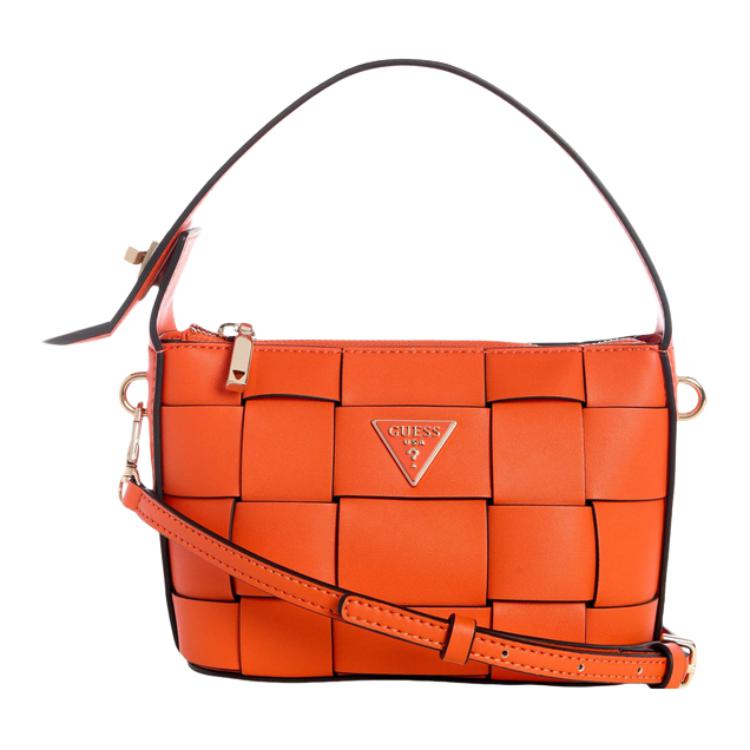 

GUESS Женская оранжевая сумка через плечо из искусственной кожи, Orange