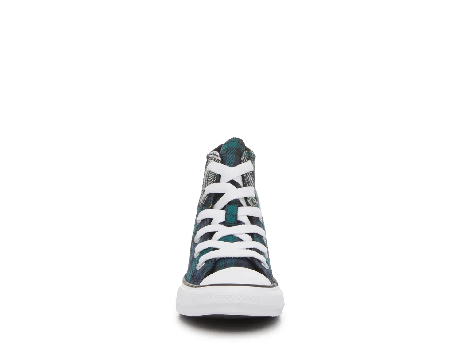 Кеды высокие Chuck Taylor All Star Plaid, Converse, сине-зеленый клетчатый — фото 2