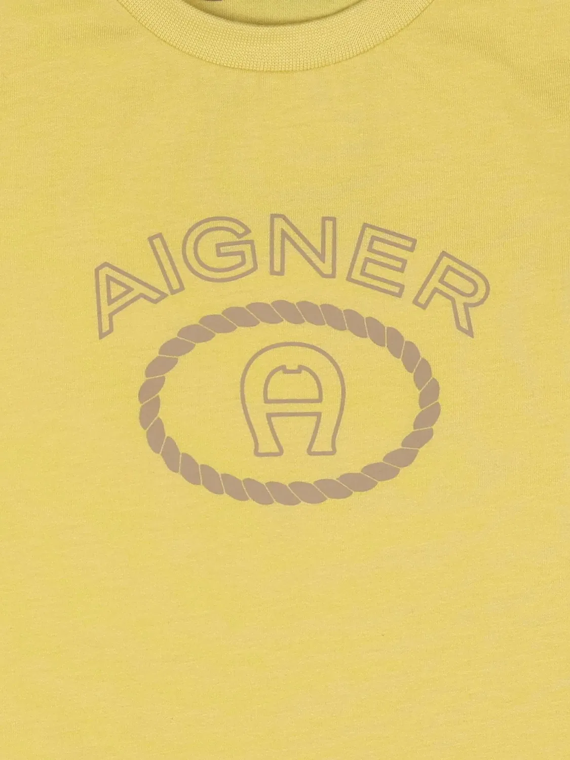 Футболка на кнопках с логотипом Aigner Kids, желтый — фото 3